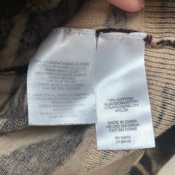 Jones New York Animal Print Cardigan - Picture 4 of 5